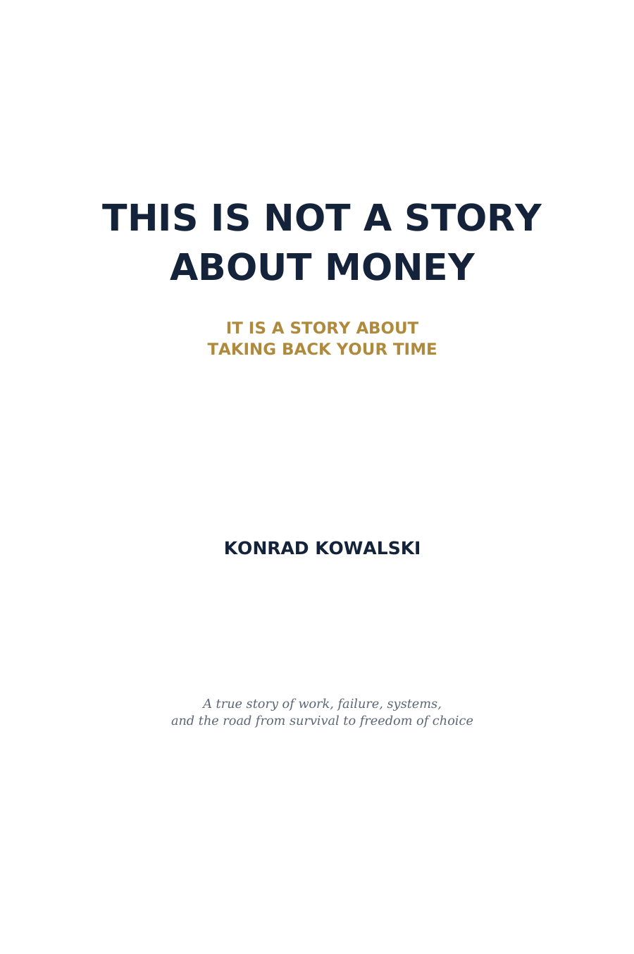 This Is Not a Story About Money